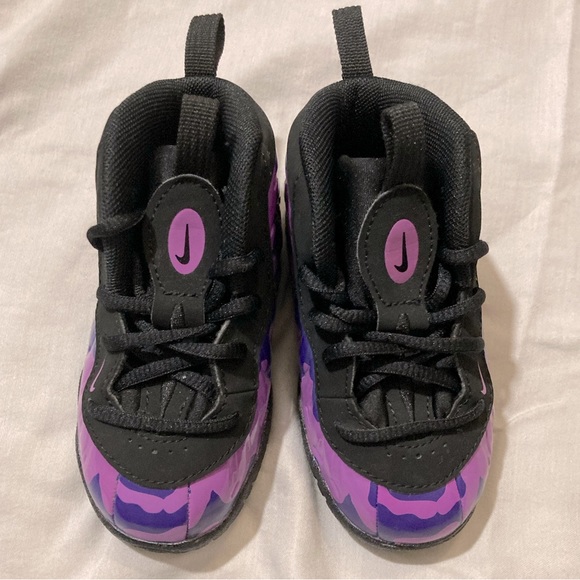 Nike Air Little Posite Pro - Purple Camo - 6C - Rare NWOT - Picture 4 of 7